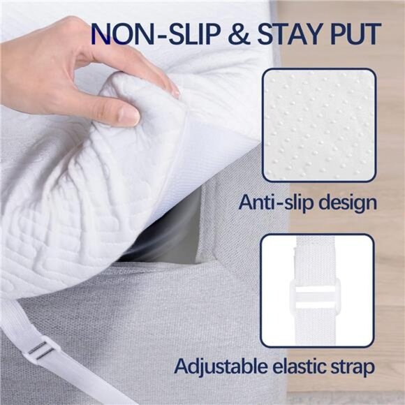 3 Inch Gel Memory Foam Mattress Topper Twin XL Size High Density Cooling Pad - Picture 10 of 14